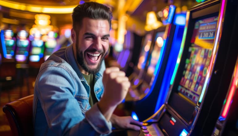 gevinst på spilleautomater