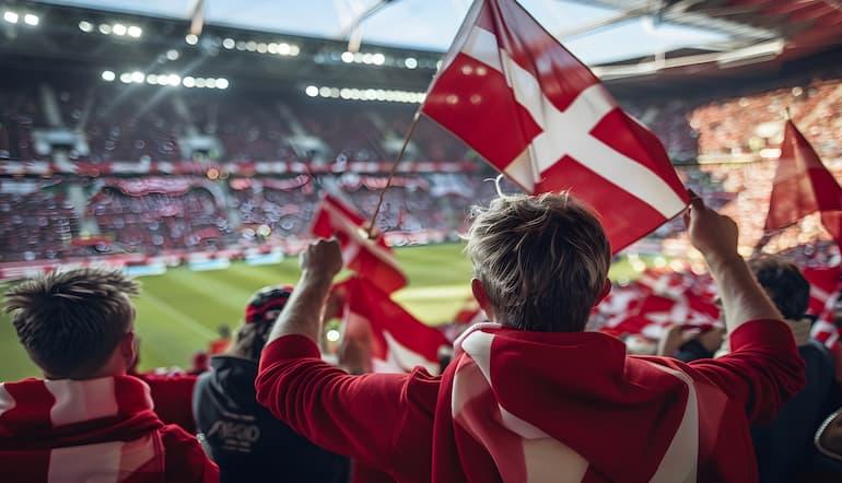 Joachim Andersen i rød-hvide farver